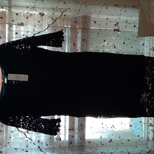 Large urban Coco black scalloped lace dress Nwt